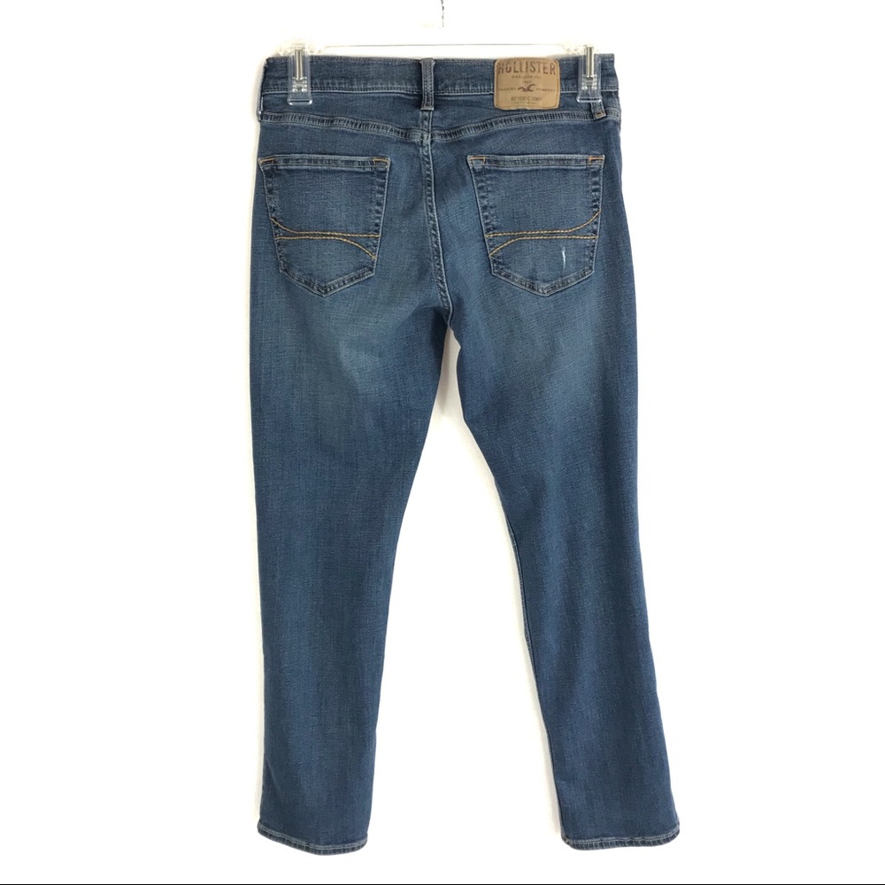 Hollister Distressed Classic Taper Jeans 30x30 - Picture 3 of 7